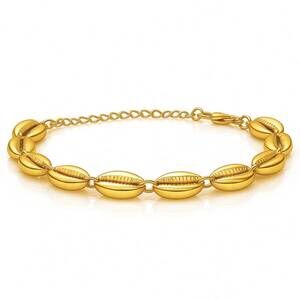 NEW ELLIE VAIL women's demna shell bracelet in gold
